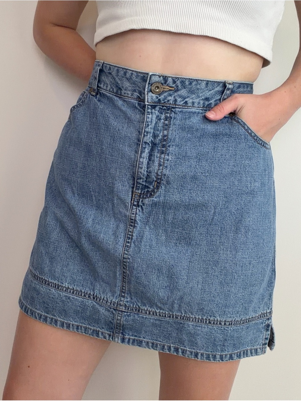 Vintage Denim Skort